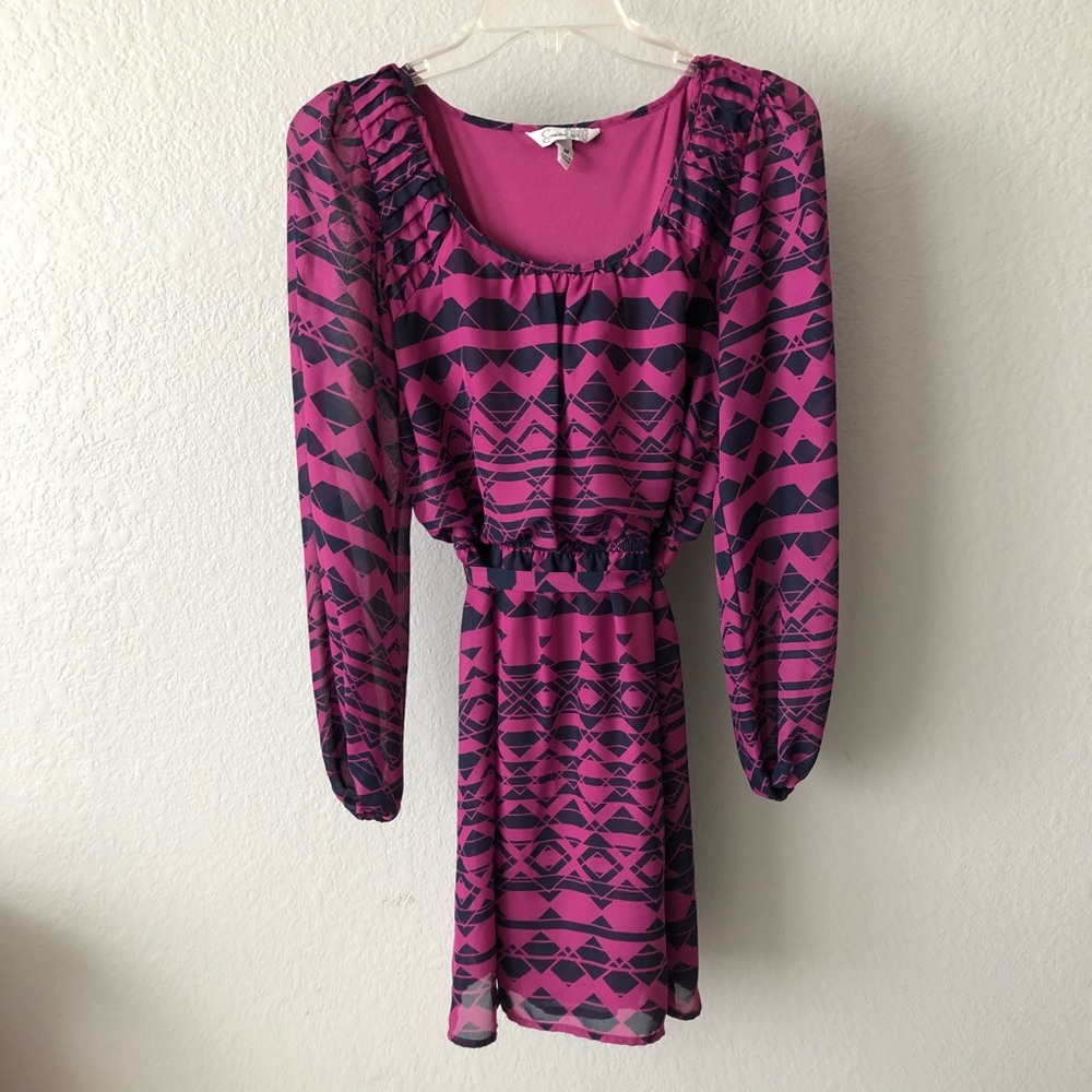 Aztec patterned dress